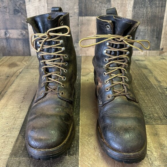 Red Wing Vintage Plain Toe Work Boots Mens 9 D - Picture 1 of 12